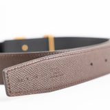 Hermes 32mm Reversible Belt Swift/Epsom - Noir/Chocolat (80cm)