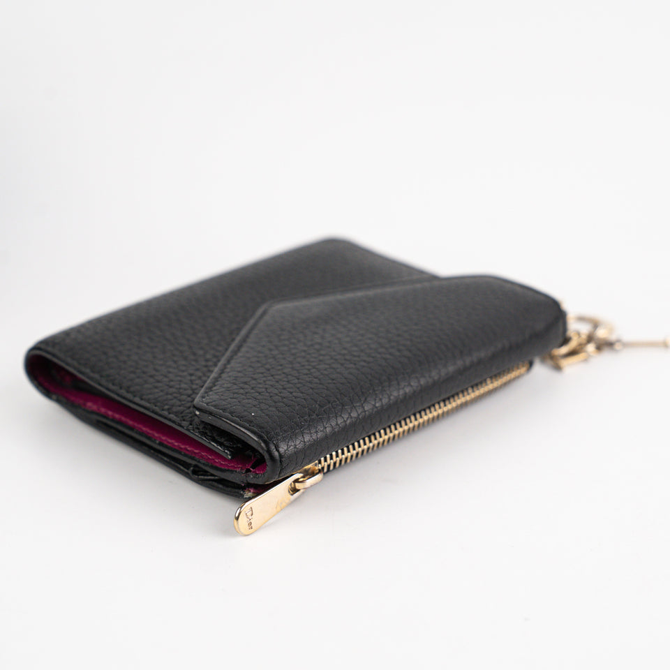 Dior Compact Wallet Black