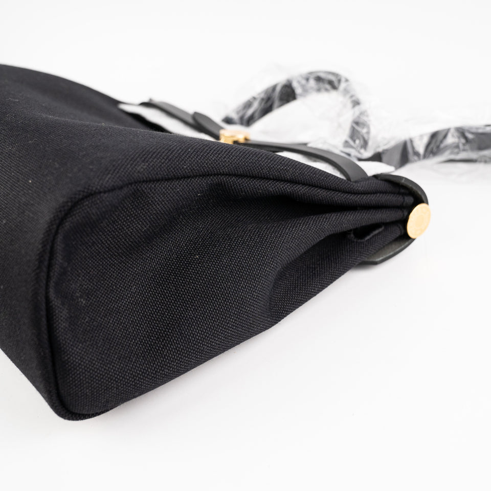 Hermes Herbag 31 Noir Canvas