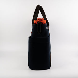 Hermes Canvas The Grooming Bag Navy