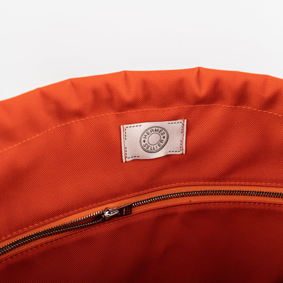 Hermes Canvas The Grooming Bag Navy
