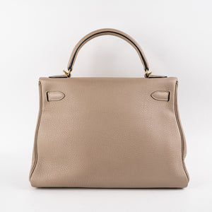 Hermes Kelly 32 Togo Gris Tourtelle - T Stamp 2015