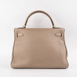 Hermes Kelly 32 Togo Gris Tourtelle - T Stamp 2015