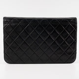Chanel Vintage Flap Clutch Shoulder Bag Black
