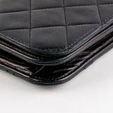 Chanel Vintage Flap Clutch Shoulder Bag Black