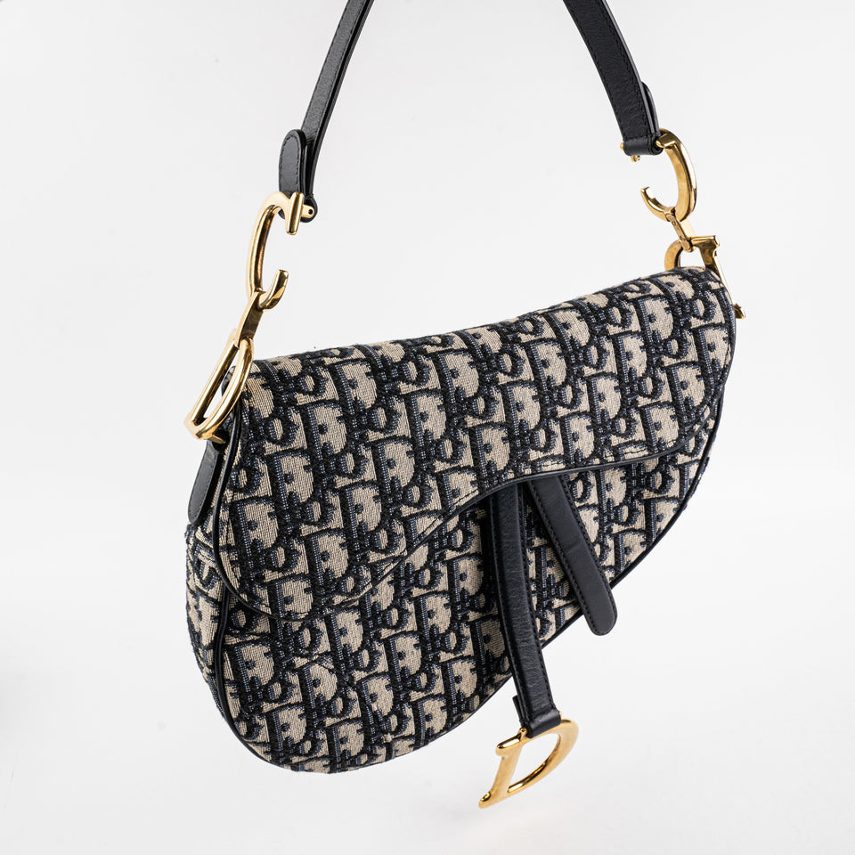 Christian Dior Saddle Oblique Shoulder Bag