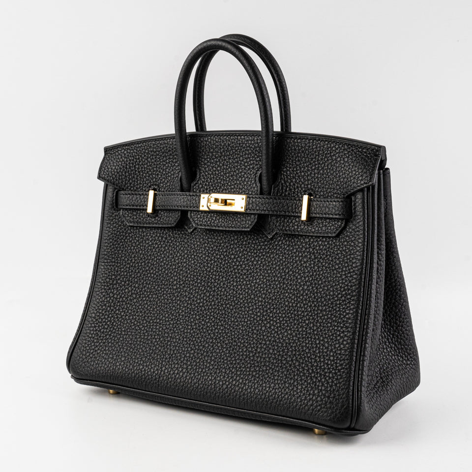 Hermes Birkin 25 Noir U stamp