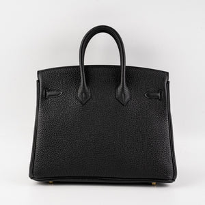 Hermes Birkin 25 Noir U stamp