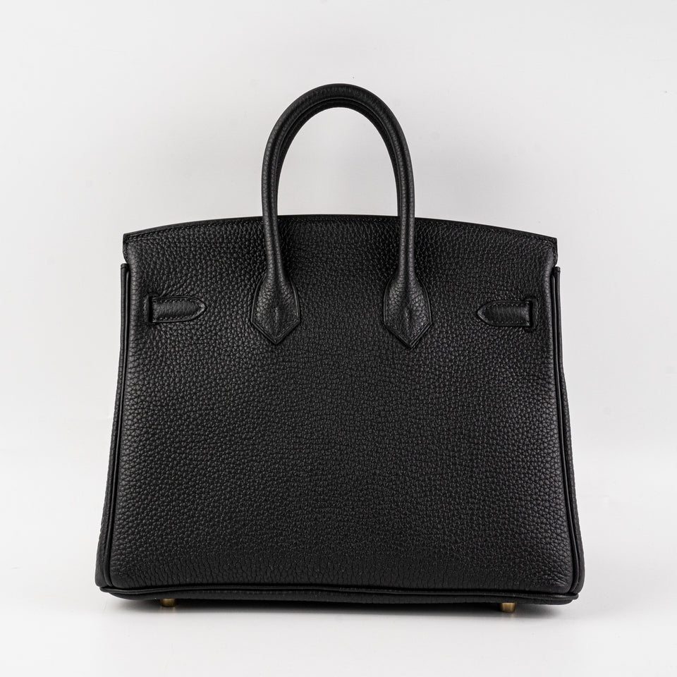 Hermes Birkin 25 Noir U stamp