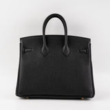 Hermes Birkin 25 Noir U stamp
