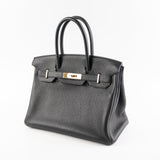Hermes Birkin 30 Togo Black Noir D Stamp