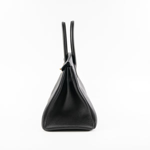 Hermes Birkin 30 Togo Black Noir D Stamp