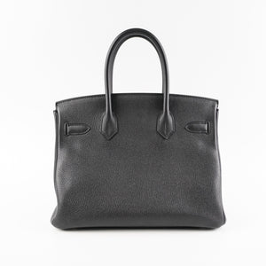 Hermes Birkin 30 Togo Black Noir D Stamp