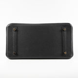 Hermes Birkin 30 Togo Black Noir D Stamp