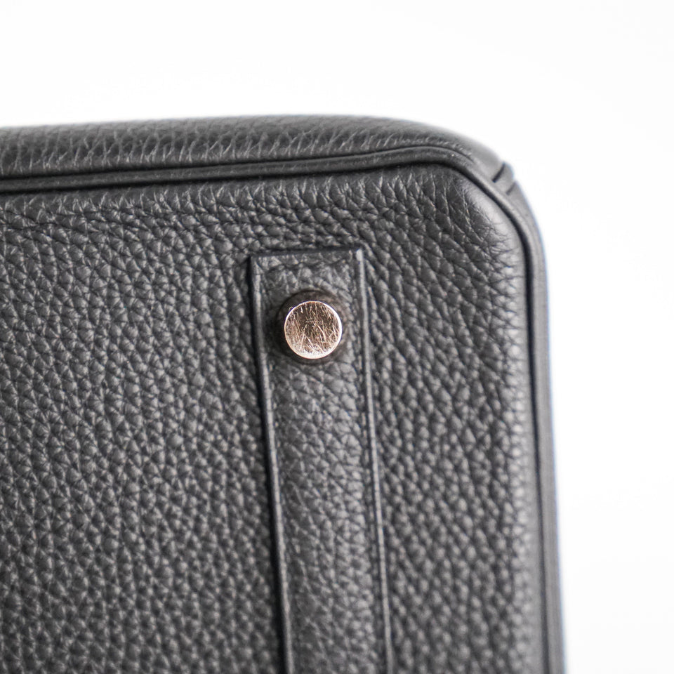 Hermes Birkin 30 Togo Black Noir D Stamp