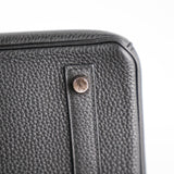 Hermes Birkin 30 Togo Black Noir D Stamp
