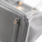 Hermes Birkin 30 Togo Black Noir D Stamp