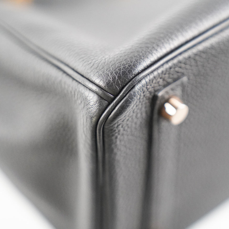 Hermes Birkin 30 Togo Black Noir D Stamp