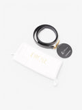 Christian Dior CD Belt Black / Gold Leather 75cm / 30"