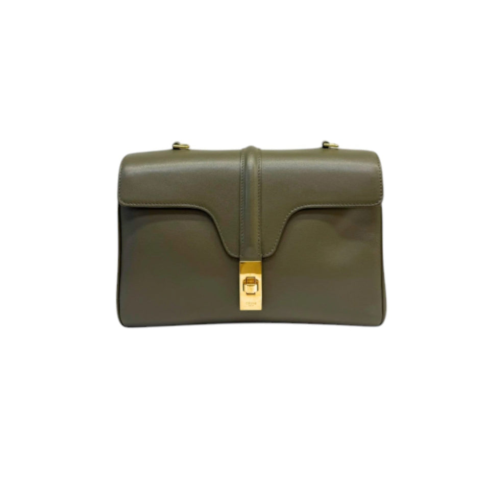 Teen 16 Crossbody Smooth Calfskin Army Green GHW