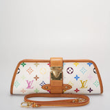 Louis Vuitton White Monogram Multicolor Shirley Pochette Bag
