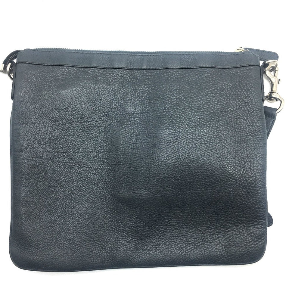 Gucci Shoulder Bag 233329 leather Dark gray type No Gusset All Leather Leather Business A4 document storage mens