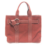 Hermes Tote Bag Canvas / leather Bordeaux Petite lettuce Women