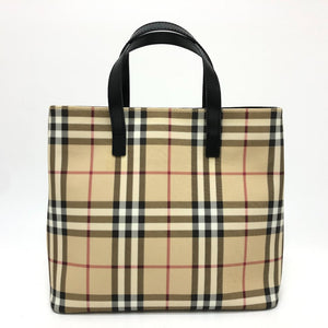 Burberry Handbag PVC / Leather beige check Women