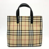 Burberry Handbag PVC / Leather beige check Women