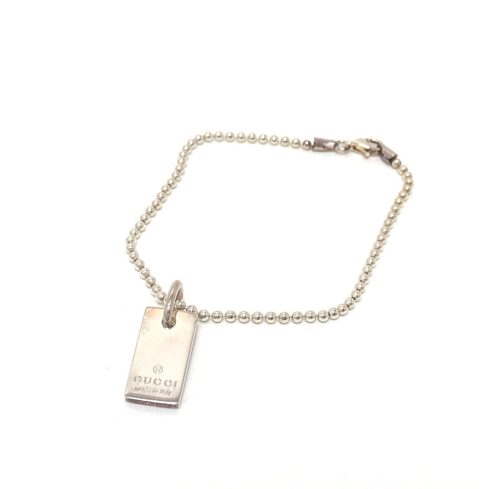 Gucci bracelet SV925 Silver logo tag