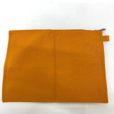 Hermes Pouch canvas Orange logo Women