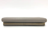 Gucci Long Wallet Purse leather gray logo Women