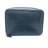 Burberry business bag leather black Check Pattern mens