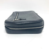 Burberry business bag leather black Check Pattern mens