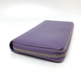 Gucci Long Wallet Purse 307984 leather purple Bamboo tassel Women