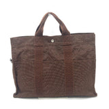Hermes Tote Bag canvas Brown Her LineTote MM Women