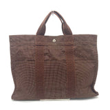 Hermes Tote Bag canvas Brown Her LineTote MM Women