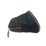 Hermes Cosmetics Pouch canvas black Boride pouch mini mini