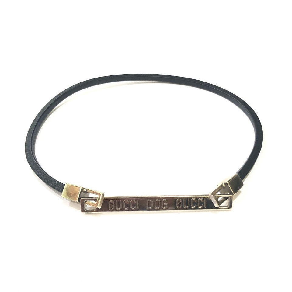 Gucci choker Stainless Steel black Gucci DOG Gucci unisex(Unisex)