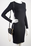 Christian Dior Caro Pouch Black Calfskin Leather