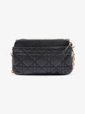 Christian Dior Caro Pouch Black Calfskin Leather