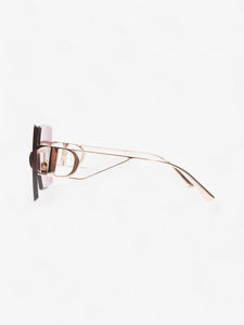 Christian Dior 30Montaigne Sunglasses Light Gold / Gradient Purple Acetate 135mm