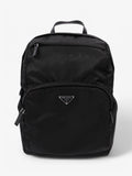 Prada Triangle Logo Backpack Black Re Nylon