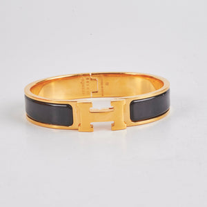 Hermes Clic H Bracelet Black