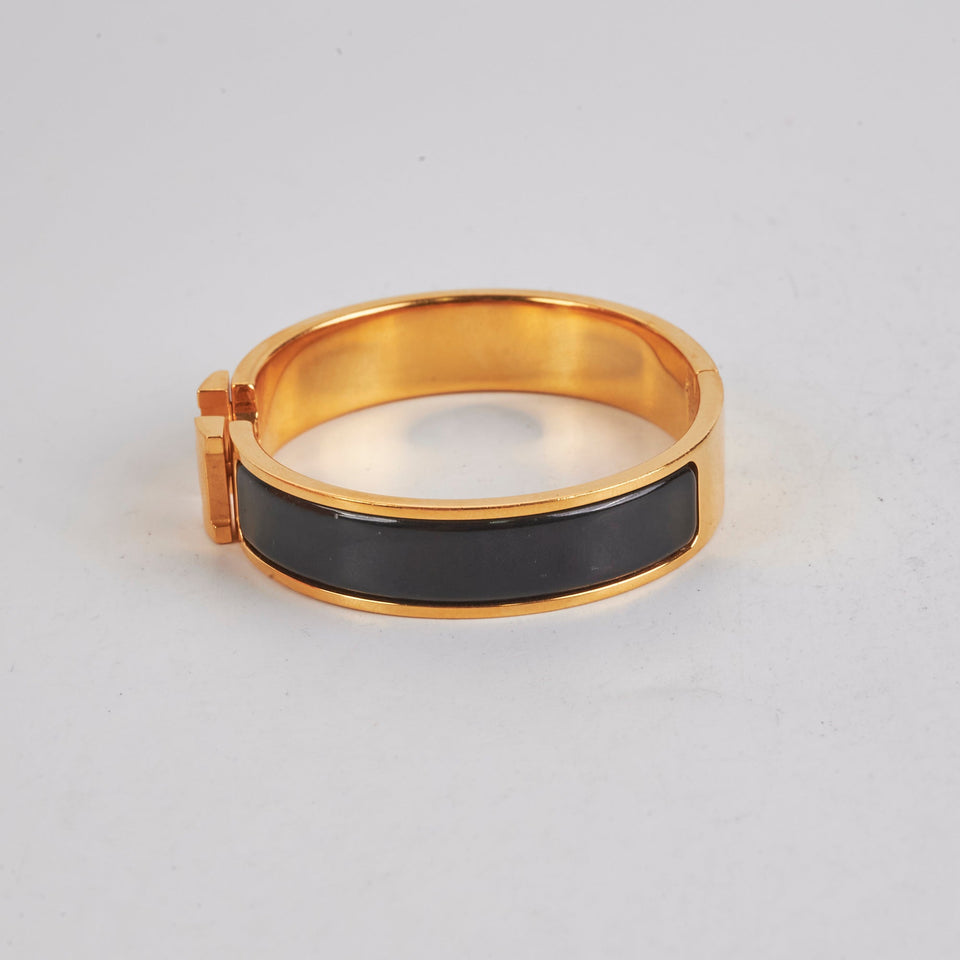 Hermes Clic H Bracelet Black