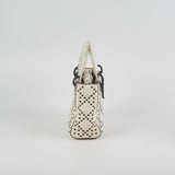 Christian Dior Mini Lady Dior Studded Ivory