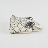 Christian Dior Mini Lady Dior Studded Ivory