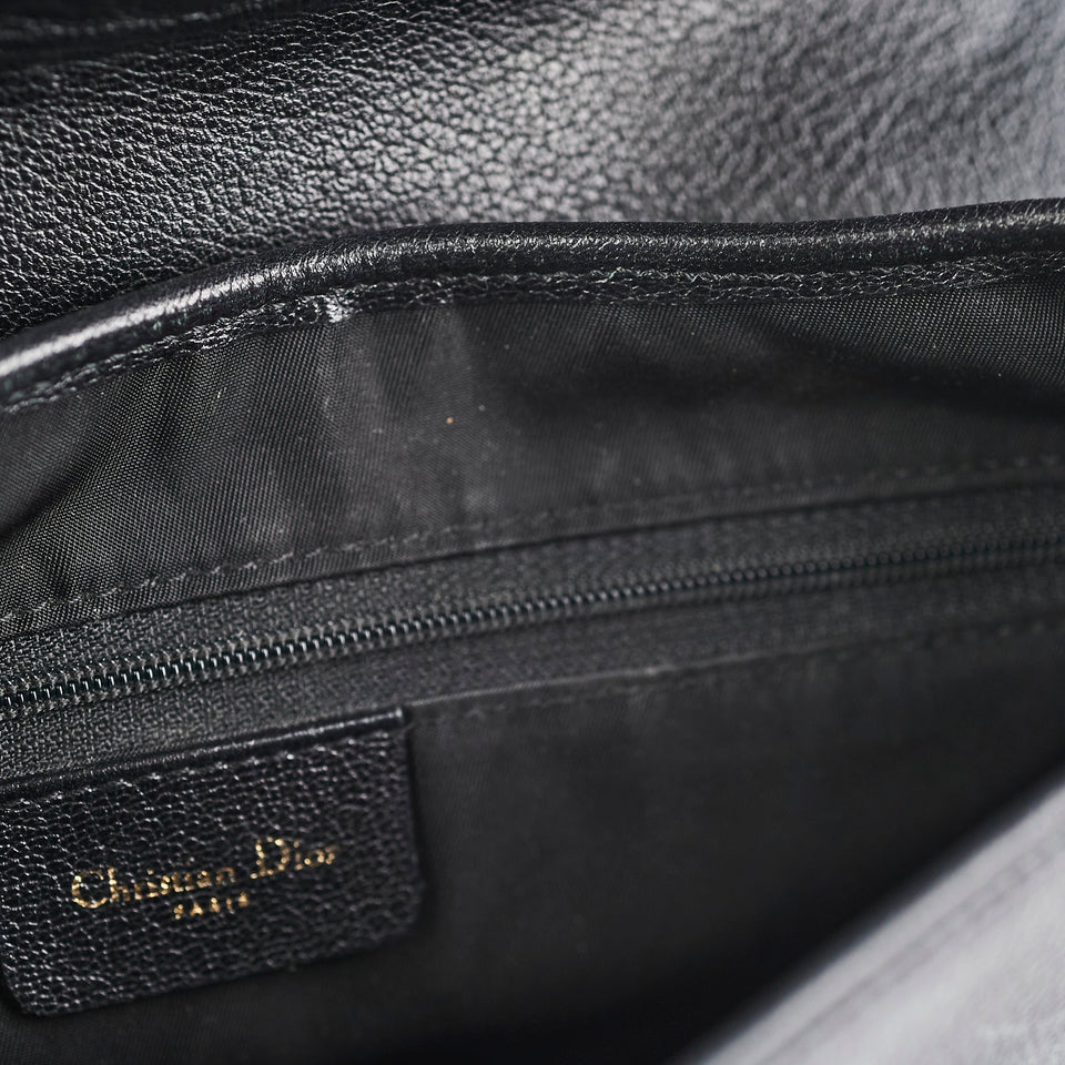 Christian Dior Vintage Shoulder Black Bag