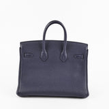 Hermes Birkin 25 Bleu Nuit Togo A Stamp