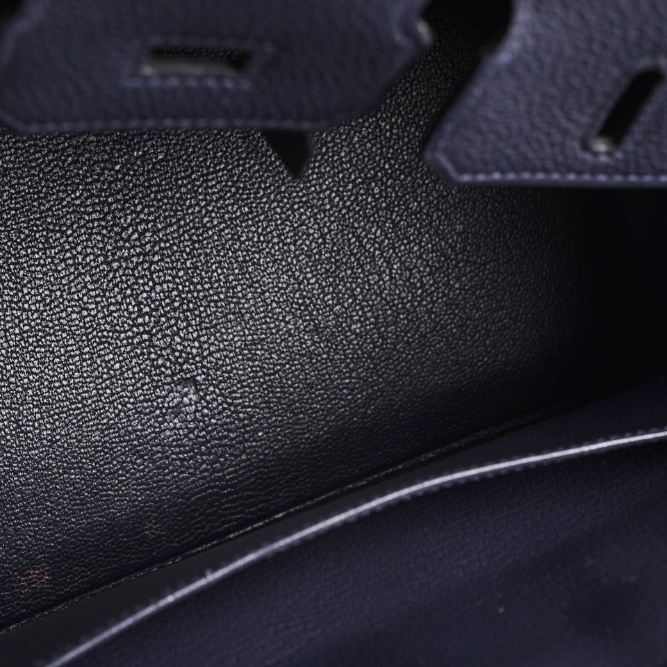 Hermes Birkin 25 Bleu Nuit Togo A Stamp